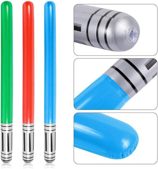 AmaMary 15-Piece Inflatable Balloon Sword Set - 35-Inch Party Favors