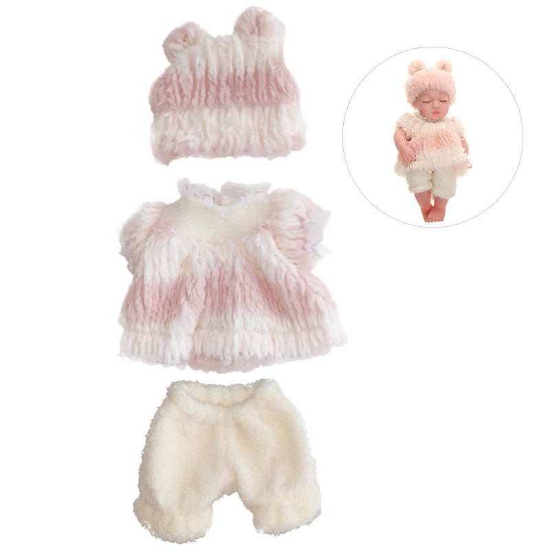AmaMary 6 Sets 12 inch Baby Doll Clothes Soft Cotton Bodysuits for 10-12 inch Dolls, Dress-Up Birthday Christmas Gift for Girls 3+