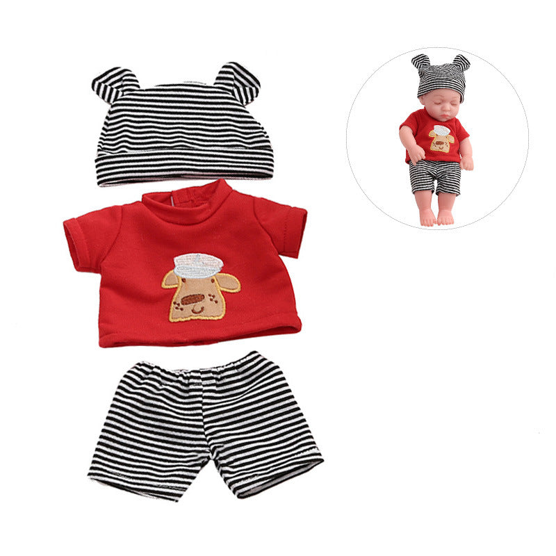 AmaMary 6 Sets 12 inch Baby Doll Clothes Soft Cotton Bodysuits for 10-12 inch Dolls, Dress-Up Birthday Christmas Gift for Girls 3+