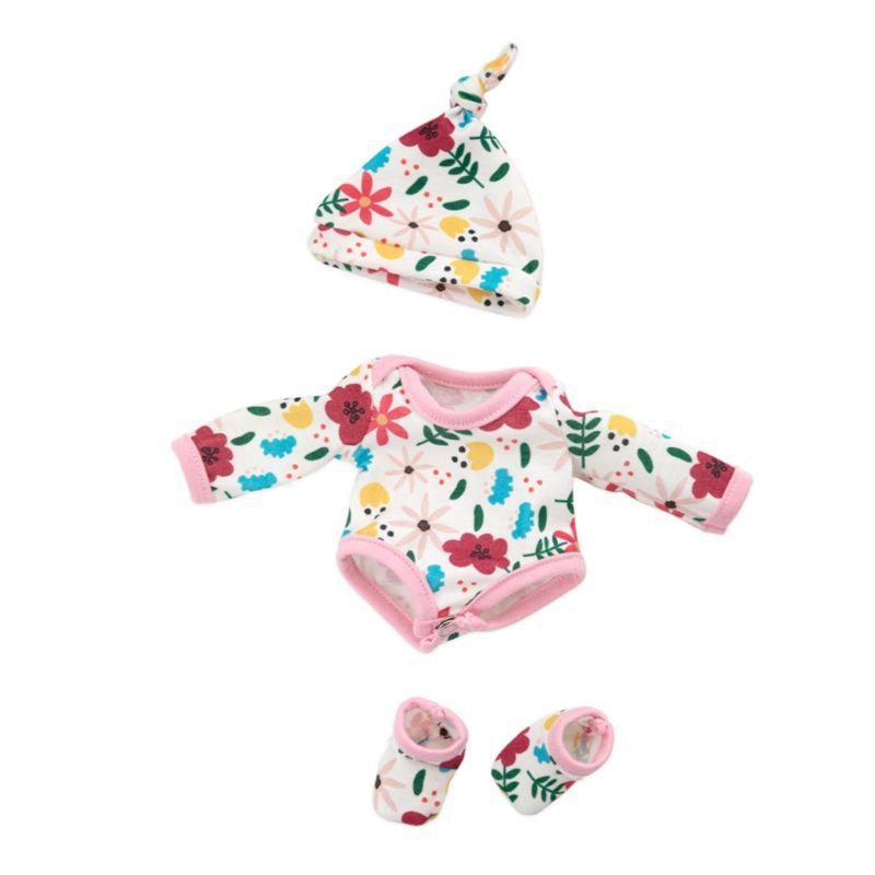 AmaMary 6 Sets 12 inch Baby Doll Clothes Soft Cotton Bodysuits for 10-12 inch Dolls, Dress-Up Birthday Christmas Gift for Girls 3+