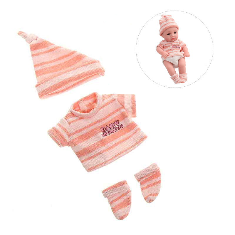 AmaMary 6 Sets 12 inch Baby Doll Clothes Soft Cotton Bodysuits for 10-12 inch Dolls, Dress-Up Birthday Christmas Gift for Girls 3+