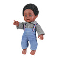 Amamary Afro Doll Black Boy Dolls for Kids Lifelike African Doll with Afro Hair Perfect for Gift 10 inch