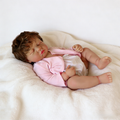 AmaMary 19 inch Vinyl Doll, Soft Vinyl Sleeping Doll with Handmade Hair Doll Toy Gift for Kids Girls Age 3+