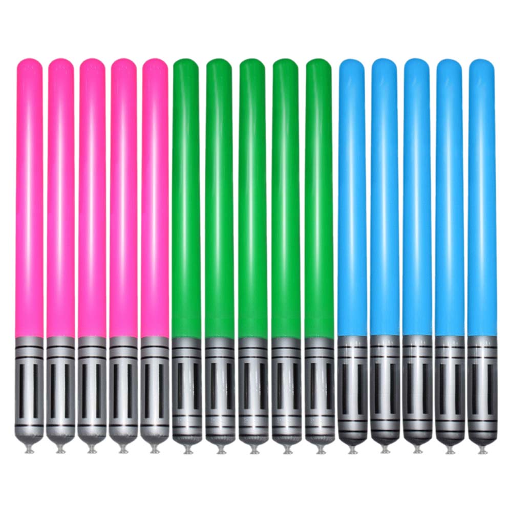 AmaMary 15-Piece Inflatable Balloon Sword Set - 35-Inch Party Favors