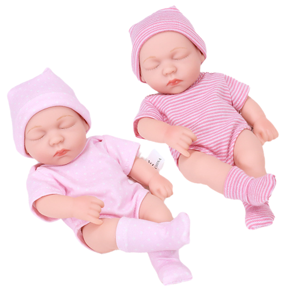 AmaMary 8-Inch Doll Clothes Set, 3 Outfits with Accessories for 20cm Mini Reborn Dolls