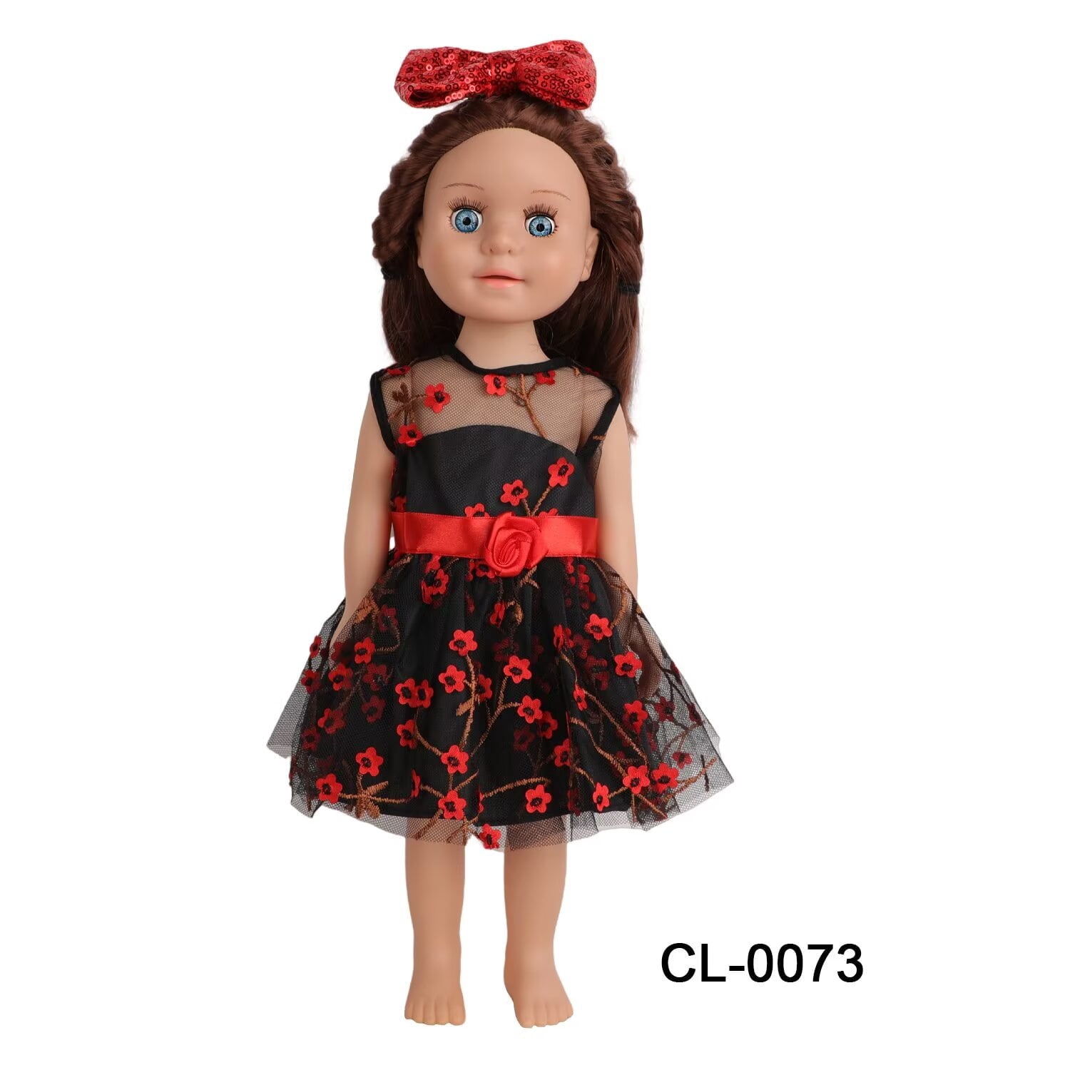 AlevRam 18 inch Doll Clothes Set 5 Outfits 2 Random Shoes Fits 18 inch Dolls, Doll Dresses Pajamas T