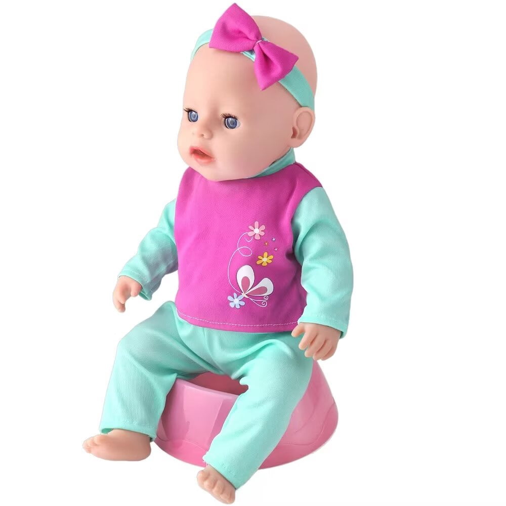 AlevRam AlevRam 10-Pack 18 inch Doll Clothes Outfits with Headbands or Hats, Cute Printed Romper Jum