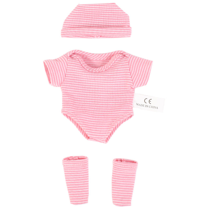 AmaMary 8-Inch Doll Clothes Set, 3 Outfits with Accessories for 20cm Mini Reborn Dolls