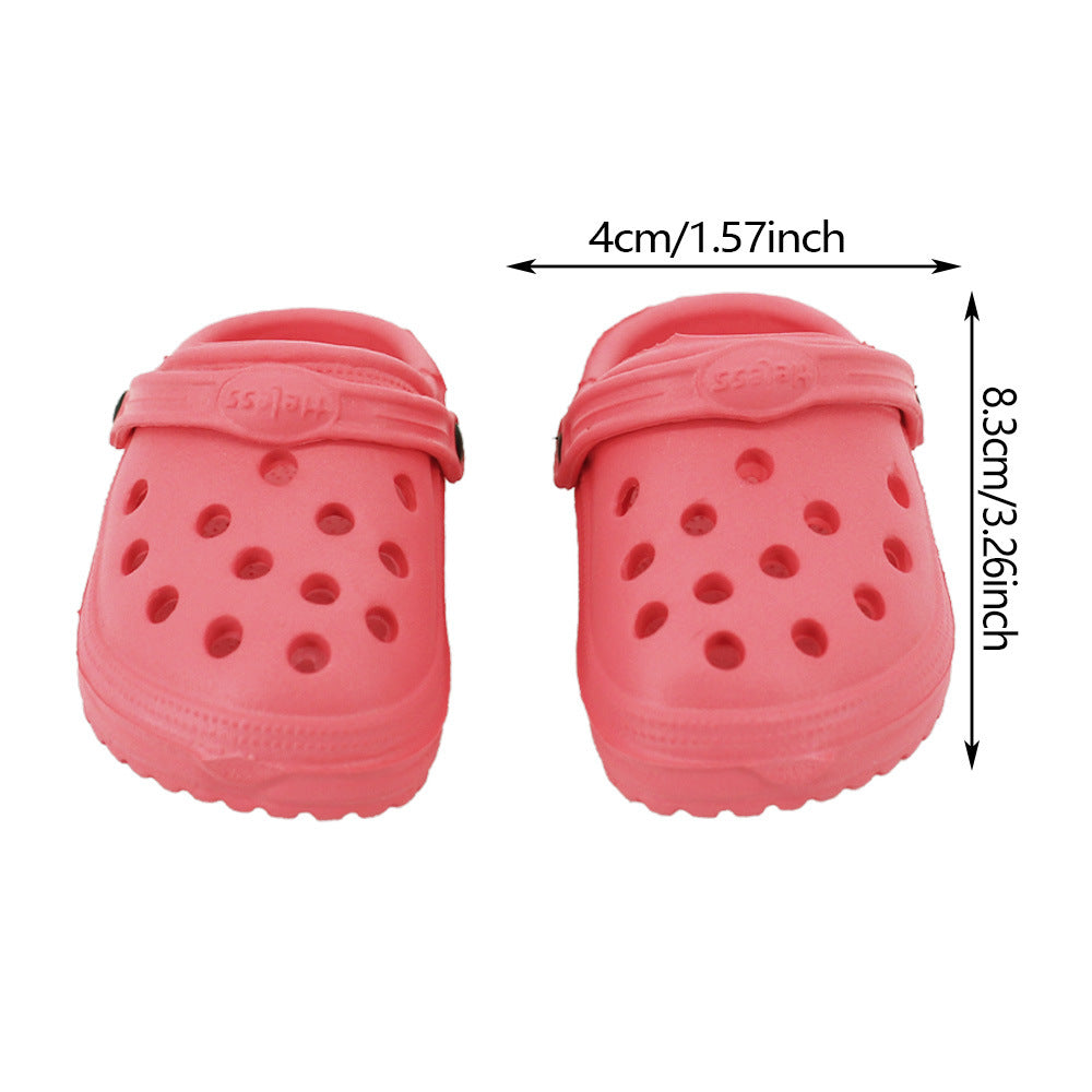 AmaMary American Girl Doll Shoes 3 Pairs Summer PU Sandals