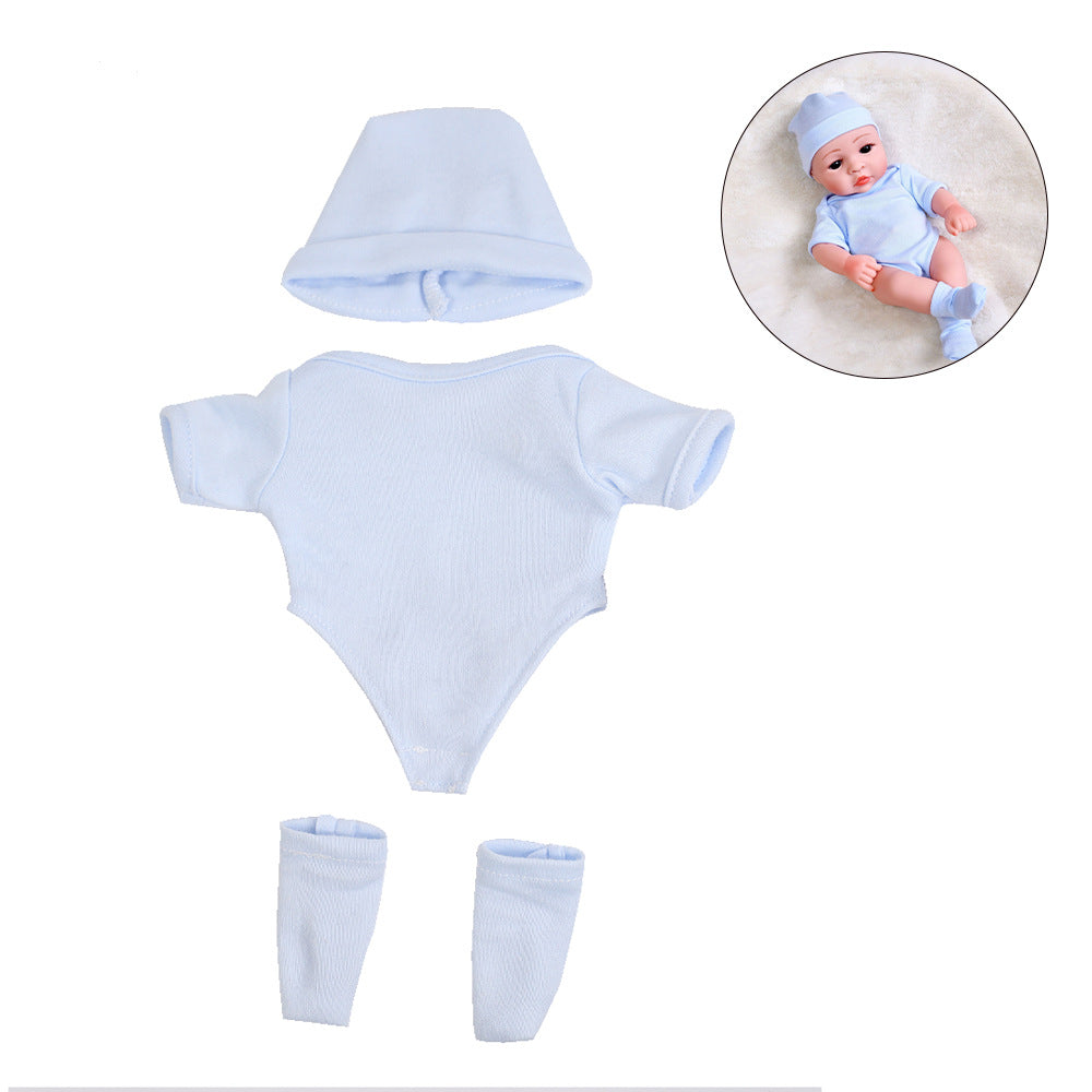 AmaMary 6 Sets 12 inch Baby Doll Clothes Soft Cotton Bodysuits for 10-12 inch Dolls, Dress-Up Birthday Christmas Gift for Girls 3+