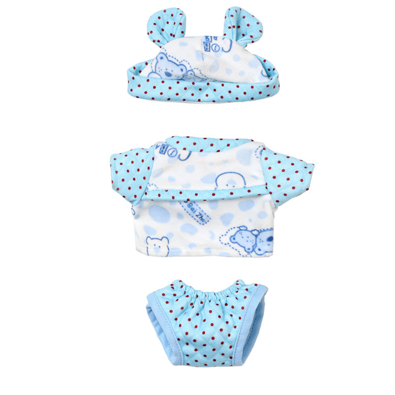 AmaMary Doll Clothes for 12” Reborn Dolls - 5 Sets Animal Print Outfits with Frog & Bear Dress-Up