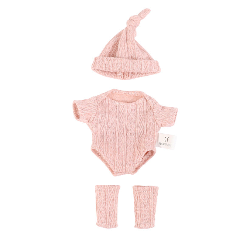 AmaMary 8-Inch Doll Clothes Set, 3 Outfits with Accessories for 20cm Mini Reborn Dolls