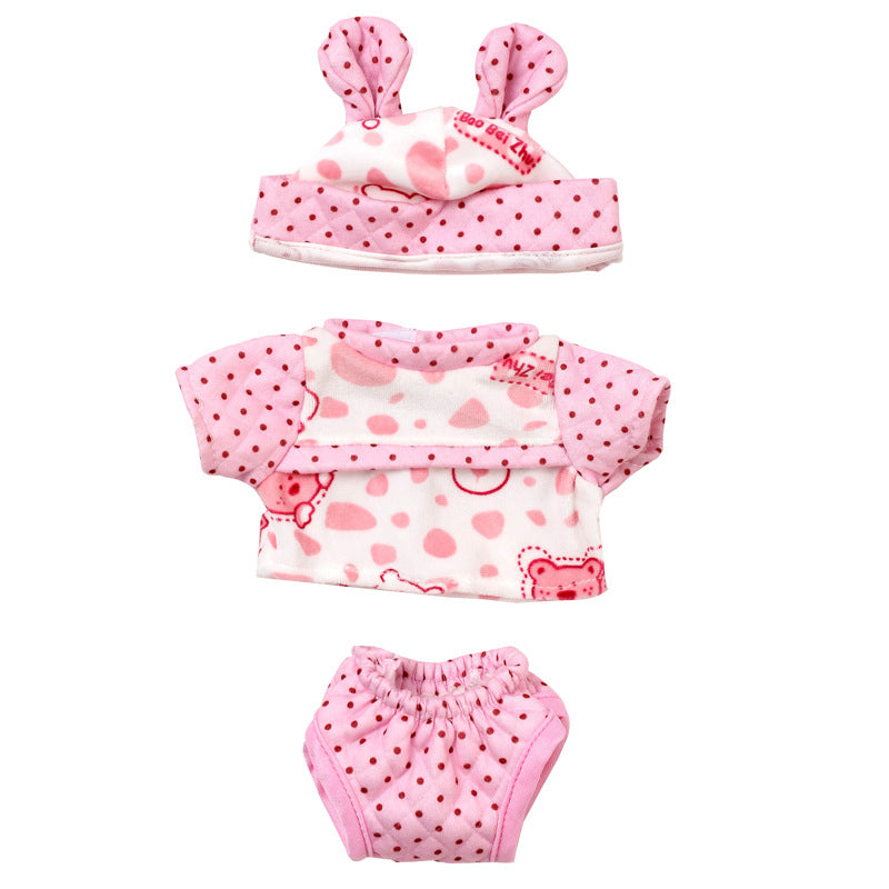 AmaMary Doll Clothes for 12” Reborn Dolls - 5 Sets Animal Print Outfits with Frog & Bear Dress-Up