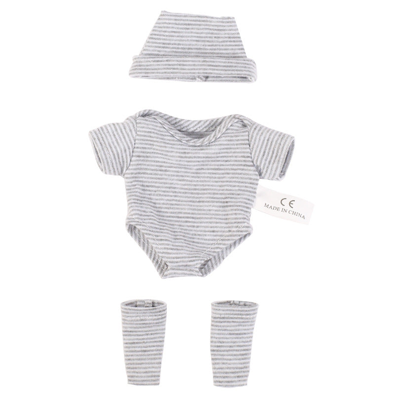 AmaMary 8 Inch Doll Clothes Set - 3 Stylish Outfits for 20cm Mini Reborn Dolls Accessories