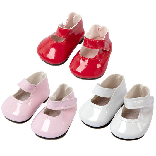 AmaMary 3 Pairs 18" Doll Leather Shoes American Doll Accessories Mini Shoes