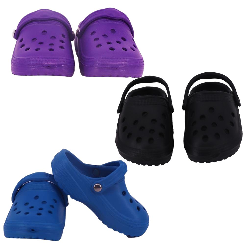 AmaMary Doll Hole Shoes Summer PU Sandals for 18 Inch Dolls 3 Pairs