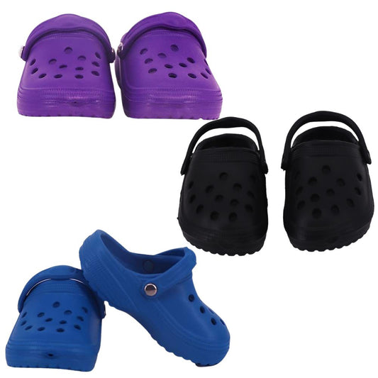 AmaMary Doll Hole Shoes Summer PU Sandals for 18 Inch Dolls 3 Pairs