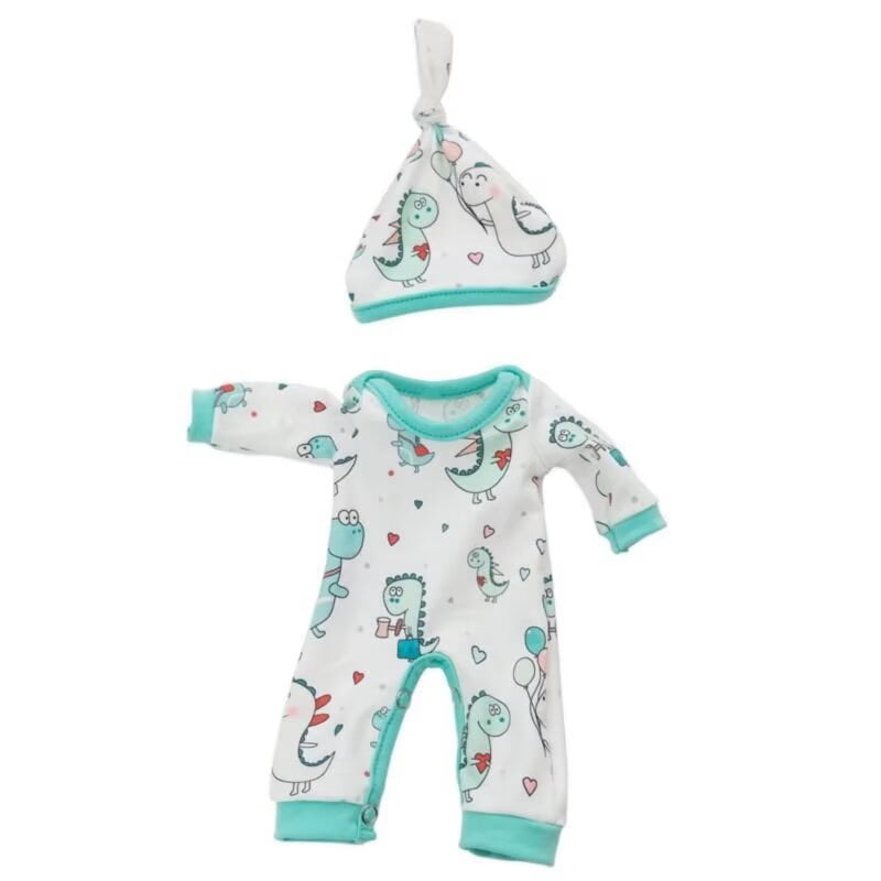 AlevRam 6 Sets 12 inch Baby Doll Clothes, Random Styles Doll Outfit Set Includes Bodysuit Hat Socks,