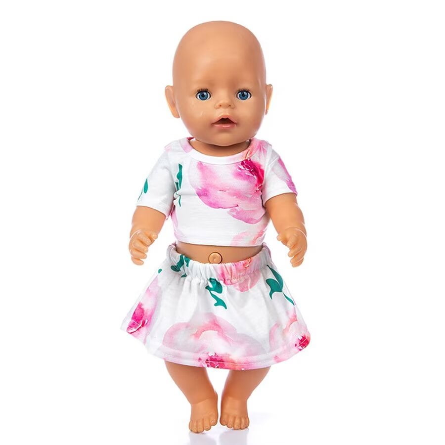 AlevRam 10 Sets 18 Inch Doll Clothes Set Doll T shirt Doll Pants Doll Dress Doll Swimsuits Doll Body