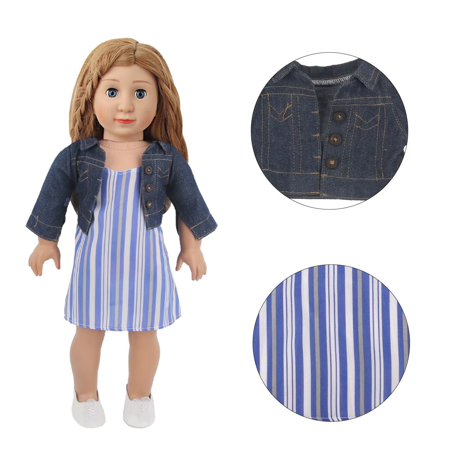 AlevRam 10 Sets 18 Inch Doll Clothes - Swimsuits, Summer Dresses, Bodysuits for 18" Dolls - Perfect 